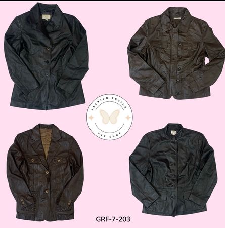 Giacca in ecopelle con bottone Edgy Mix per uno stile quotidiano (PR-7-094)