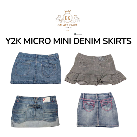 Y2K Micro Mini Sexy Denim Skirts