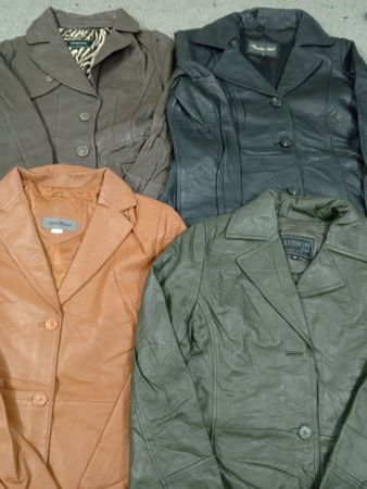 HD1067 Damen Y2K Leder-Trenchcoats - 8 Stück