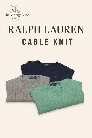 Ralph Lauren Classic Cable Knit Sweater