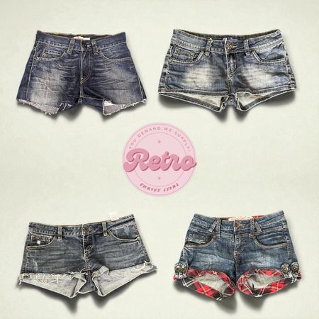 Y2k Babe Denim Micro/Mini shorts