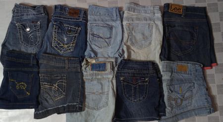 DIESEL UND ANDERE MIX-MARKEN MINI SHORTS (MD 1184)