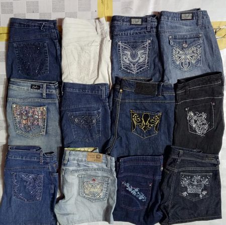 EARL JEANS AND OTHER MIX BRANDS MINI SHORTS (MD1191)
