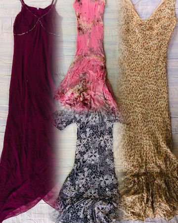 Skinny floral Y2K dresses