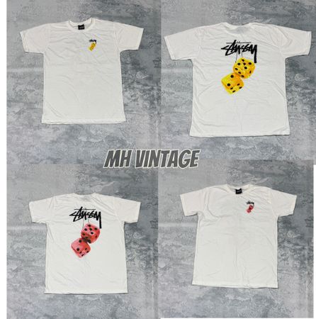 Stussy Rework Style Weißes T-Shirt