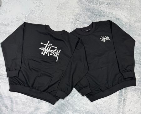Stussy Rework Style Black Sweatshirt