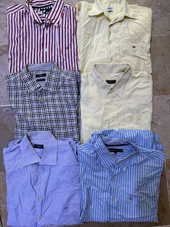 Polo, tommy, burrbery, lacoste camicie di cotone