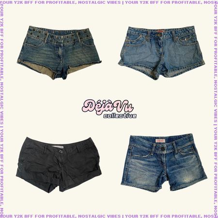 Y2K Britney Era Denim Micro Mini Shorts (DVC#64)