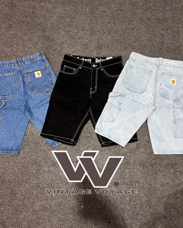 Carhartt rework style denim shorts #028