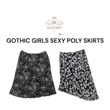Saia Sexy de Poliéster para Meninas Góticas
