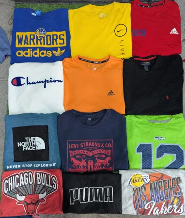 Branded T-shirts including Tommy, Nike