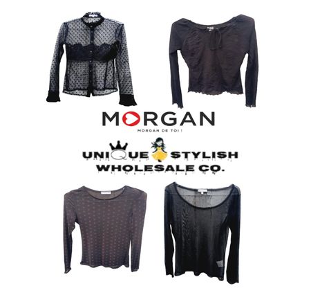 🔥🖤 Black Y2K Mesh + Net Tops – Morgan Detouy Exclusive ✨ Limited Drop!