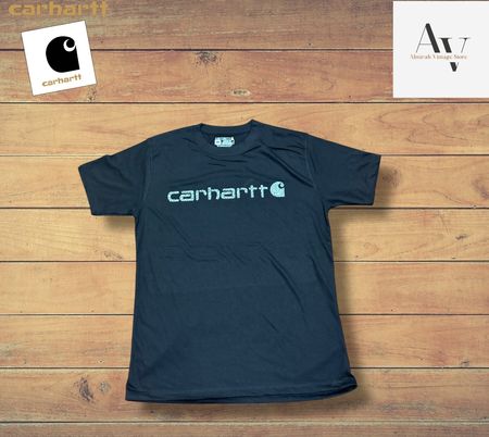 Carhartt rework style black printed tee