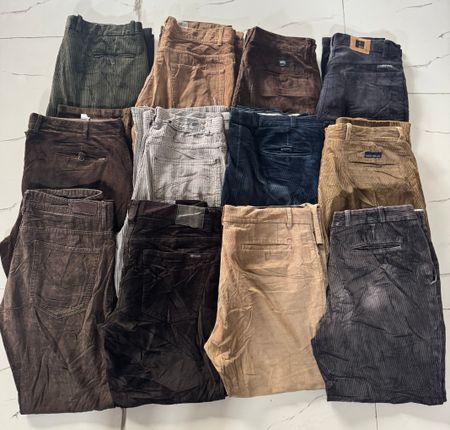 Pantalon baggy en velours côtelé sans marque