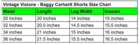 Carhartt Baggy Denim Jorts Rework Style