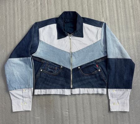 Upcycled Denim Patch Jacket