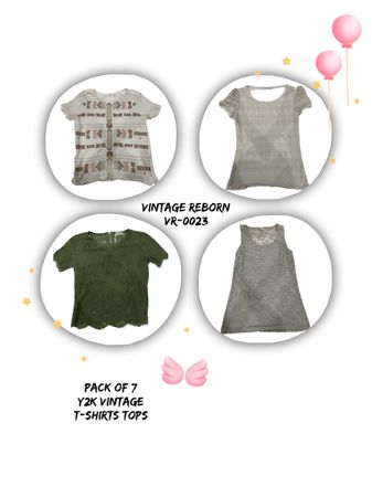 Retro Weave: Y2K Vintage Top Collection (7 PCS!) (VR-0023)
