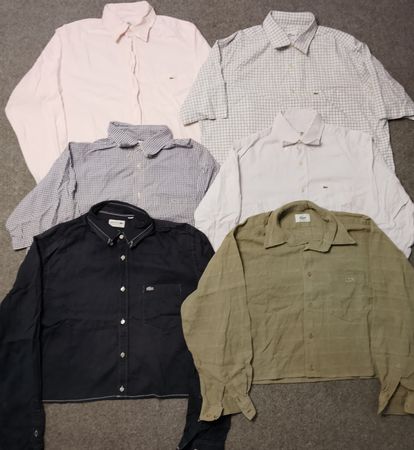 Lacoste Upcycled cropped tops shirt