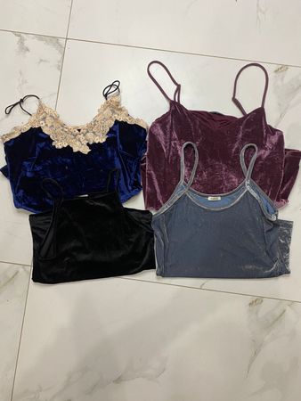 Y2k Tops Camisole en Velours mélange lot sv 42