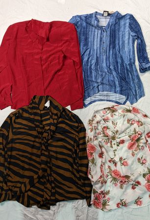 European and ruffle mix tops