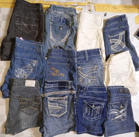 LOVE INDIGO AND OTHER BRAND MINI SHORTS (ID 690)