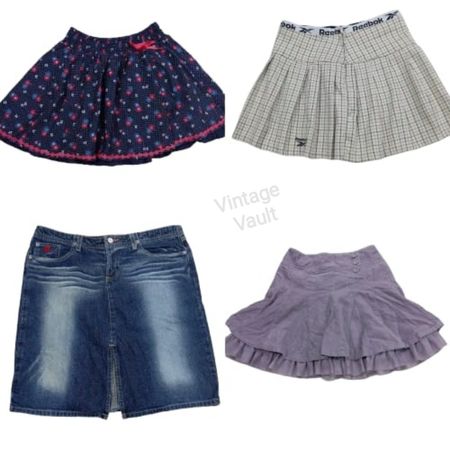 Retro Skirt Edit – Denim, Pleats & Playful Twirls (VV-011)