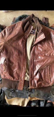 Leather branded Jacket