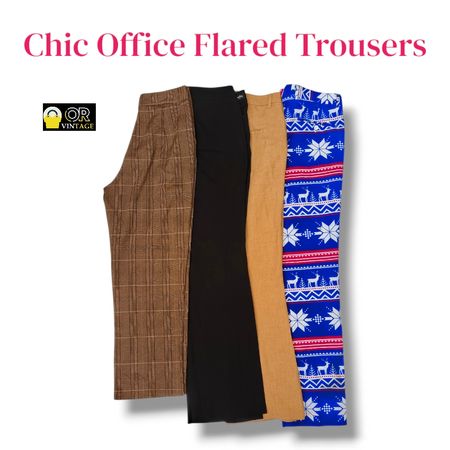 Elegant Flared Office Trousers