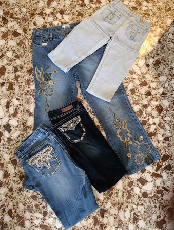 Y2K Jeans Embroidery