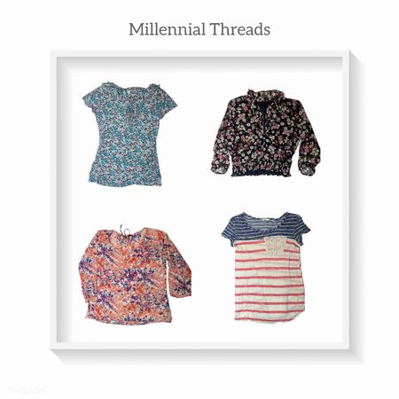 Y2K Flowery Mesh Set Tops (MT-012)