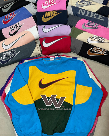 Nike Rework Style Patchwork Sweat-shirts - #05825