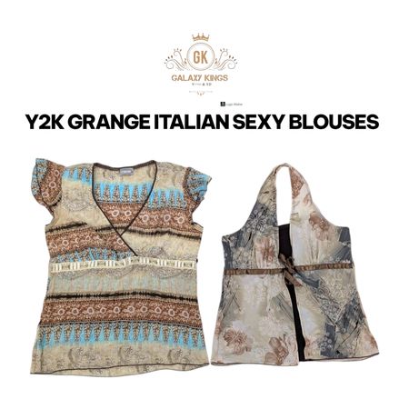 Y2K GRANGE ITALIAN SEXY BLOUSES