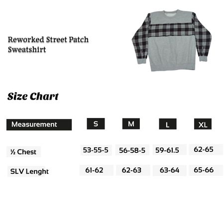 SS25 Upcycled  Street Patch Sweatshirt
