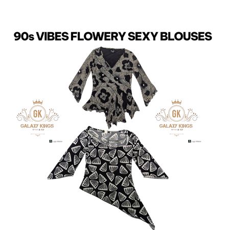 90s VIBES FLOWERY SEXY BLOUSES