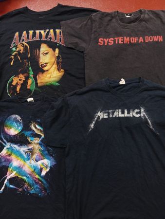 Black Printed T-shirts