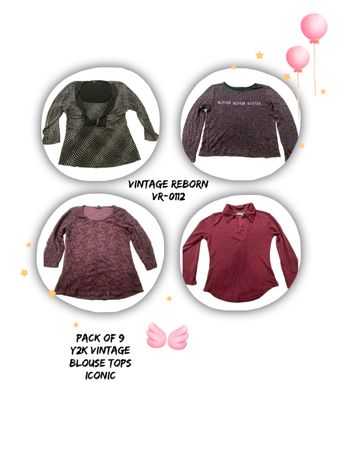 Aesthetic Y2K Blouse Tops - Iconic Collection (vr-0112)