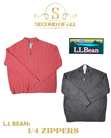 L.l bean 1/4 zips