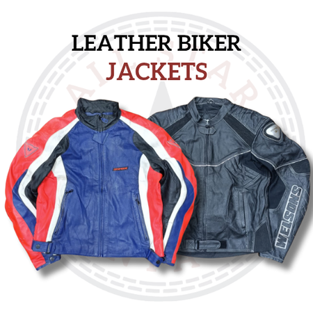 Leder-Motorradjacken