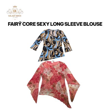 Fairy Core Sexy long Sleeve Blouses