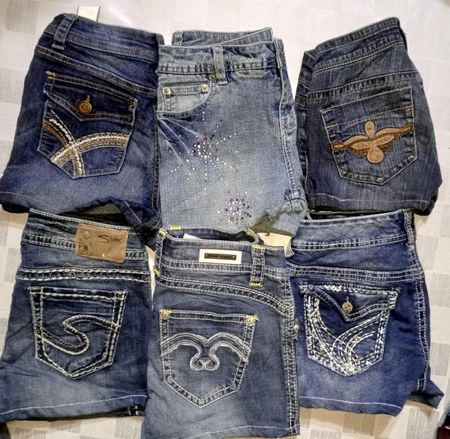 SILVER AND OTHER BRAND MINI MICRO SHORTS (ID 627)