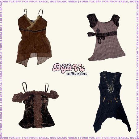 Y2K IT Girl Grunge Cami Tops (DVC#71)
