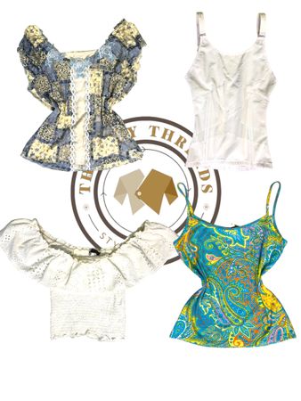 The Blend Of Sky x Y2K Tops S-1224