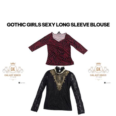 Gothic Girls Sexy Long Sleeve Blouses