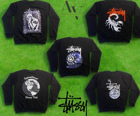 Sweatshirts imprimés de style retravaillé Stussy