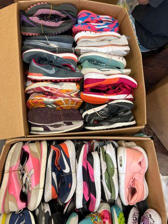 Athletic shoes branded