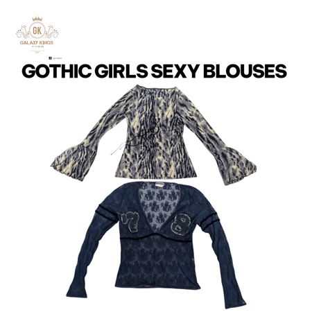 Gothic Girls Sexy Long Sleeve Blouses