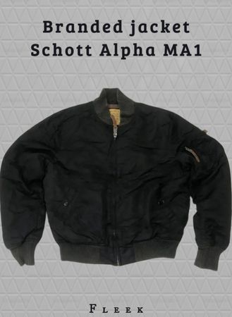 Branded jacket schott alpha MA1