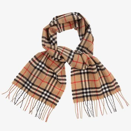 Beige Color Burberry Scarves