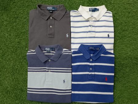 Striped polo t shirt