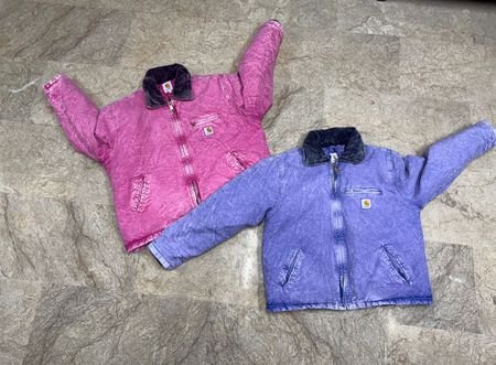 Rework Style Carhartt Tie Dye Detroit Vestes